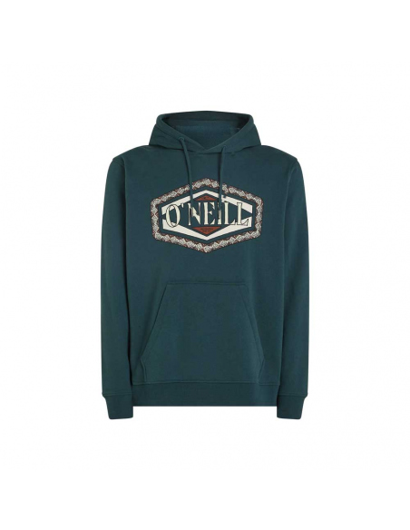 Long-Sleeved O'Neill Men's Front Print Hoodie Steel