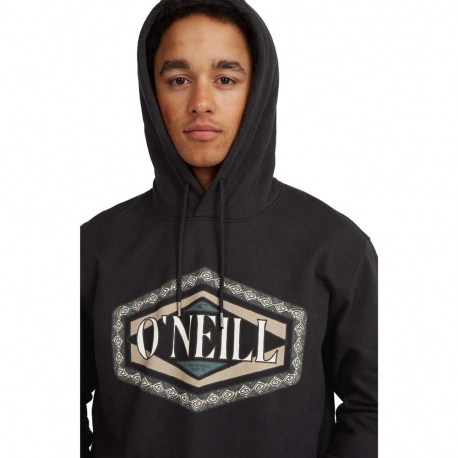 Μακρυμάνικες O'Neill Men's Front Print Hoodie Black Out