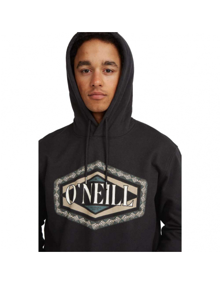 Μακρυμάνικες O'Neill Men's Front Print Hoodie Black Out