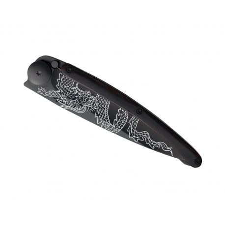 Pocketknifes Deejo Tattoo 37G Latino Skull Granadilla Wood
