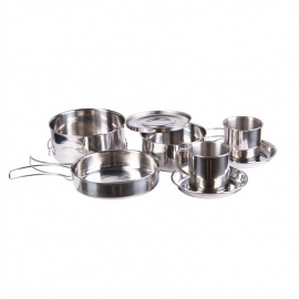 Cook Sets - Food Jars Stainless Steel 8-pcs Cook Set