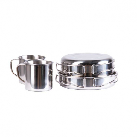 Cook Sets - Food Jars Stainless Steel 8-pcs Cook Set