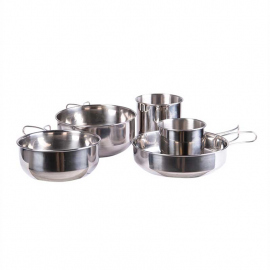 Cook Sets - Food Jars Stainless Steel 5-pcs Cook Set