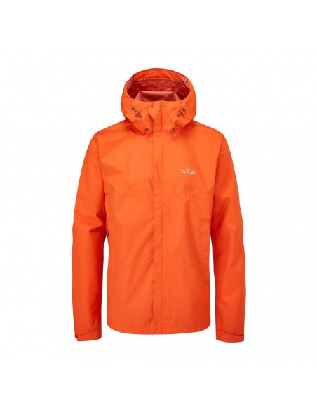 Jackets Rab Men's Downpour Eco Jacket Firecracker