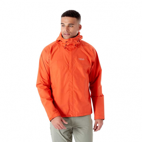 Τζάκετς Rab Men's Downpour Eco Jacket Firecracker