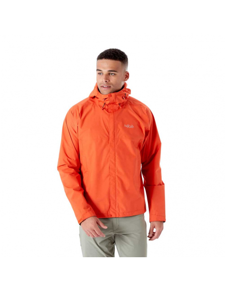 Τζάκετς Rab Men's Downpour Eco Jacket Firecracker