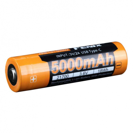 Μπαταρίες Fenix 21700 USB Rechargeable Battery 5000mAh