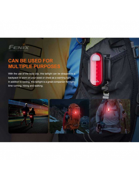 Φακοί Ποδηλάτου Fenix BC05R V2.0 Rechargeable Bike Tail Light