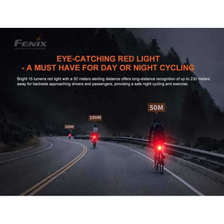 Φακοί Ποδηλάτου Fenix BC05R V2.0 Rechargeable Bike Tail Light