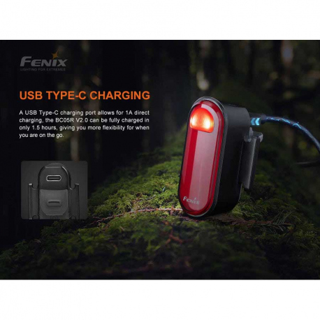 Φακοί Ποδηλάτου Fenix BC05R V2.0 Rechargeable Bike Tail Light
