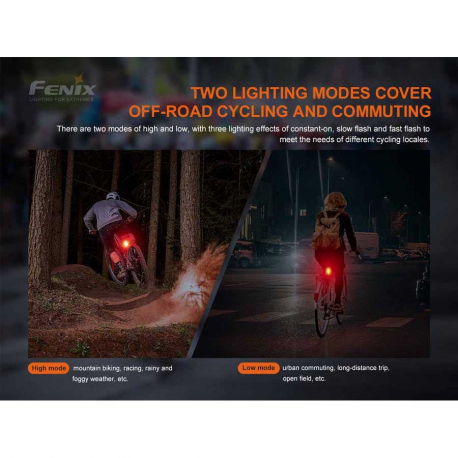 Φακοί Ποδηλάτου Fenix BC05R V2.0 Rechargeable Bike Tail Light
