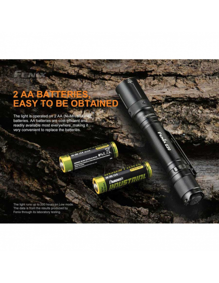 Flashlights Fenix E20 V2.0 Flashlight 350 Lumens