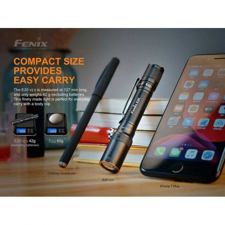Flashlights Fenix E20 V2.0 Flashlight 350 Lumens