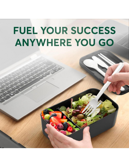 Cook Sets - Food Jars Umami Single Layer Bento Box Onyx Black 900 ml
