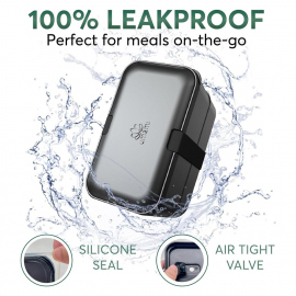 Cook Sets - Food Jars Umami Single Layer Bento Box Onyx Black 900 ml 2