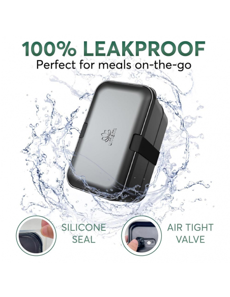 Cook Sets - Food Jars Umami Single Layer Bento Box Onyx Black 900 ml