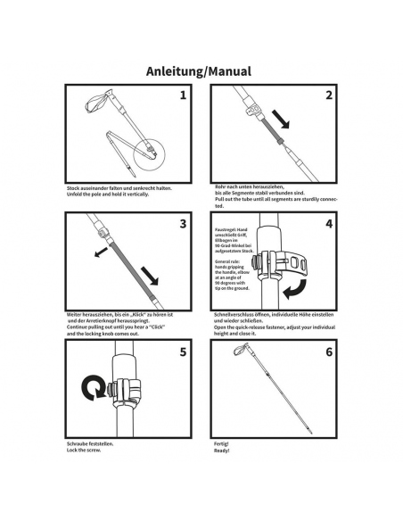 Μπατόν Ορειβασίας Haidel Aluminium Trekking Poles