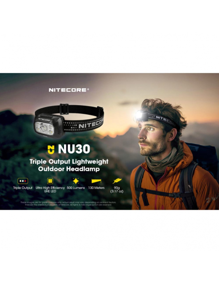 Headlamps Nitecore NU30 Headlamp 500 Lumens
