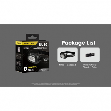 Headlamps Nitecore NU30 Headlamp 500 Lumens