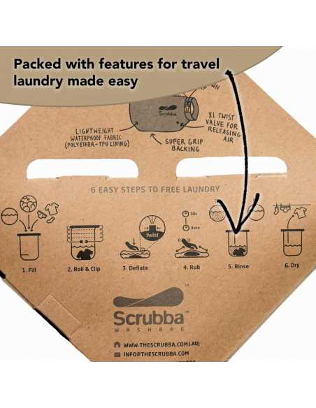 Περιποίηση - Καθαριότητα Ρούχων Υποδημάτων Πλυντήριο Scrubba Tactical Wash Bag
