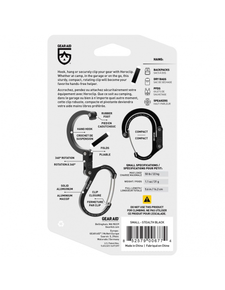 Carabiners GearAid Heroclip S