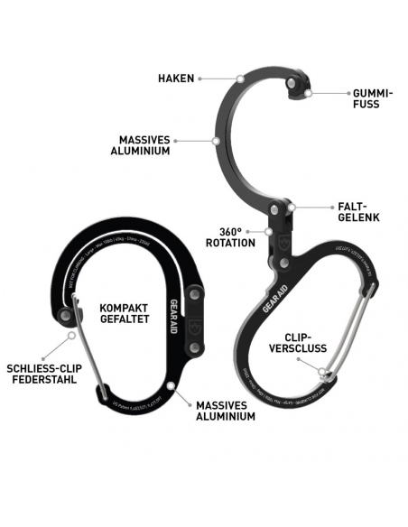 Carabiners GearAid Heroclip S
