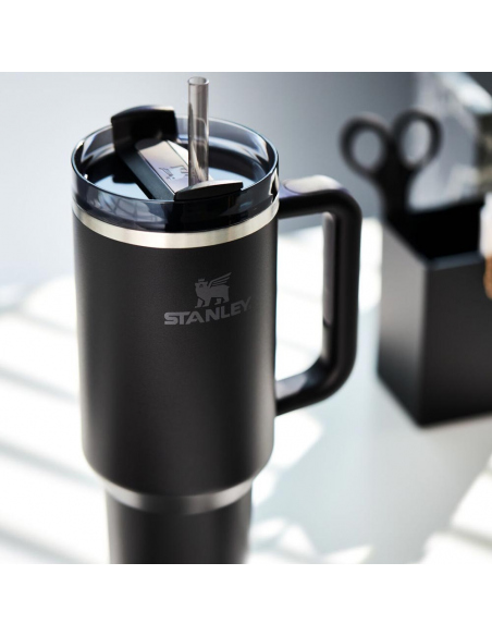 Υδροδοχεία - Θερμός - Παγούρια Stanley Quencher H2.0 FlowState Tumbler 1.2L Black