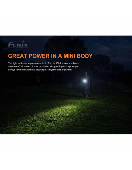 Flashlights Fenix E01 V2.0 Flashlight 100 Lumens