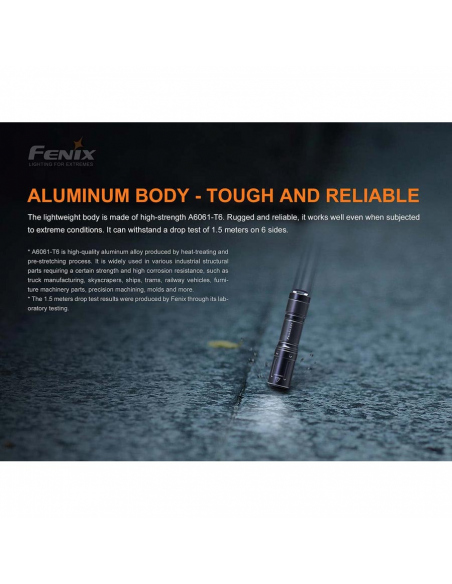 Flashlights Fenix E01 V2.0 Flashlight 100 Lumens