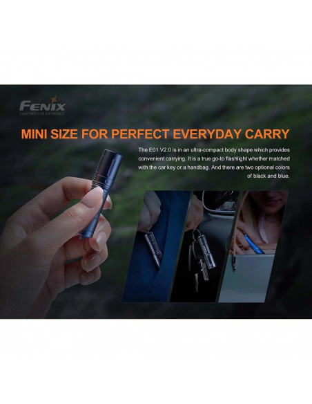 Flashlights Fenix E01 V2.0 Flashlight 100 Lumens