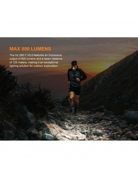 Headlamps Fenix HL18R-T V2.0 Headlamp 800 Lumens