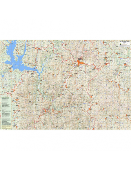 Maps Upland Nafpaktia - South Evritania Hiking Map