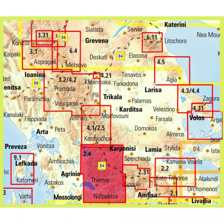 Χάρτες Πεζοπορικός Χάρτης Ορεινή Ναυπακτία - Νότια Ευρυτανία