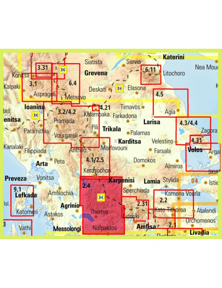 Χάρτες Πεζοπορικός Χάρτης Ορεινή Ναυπακτία - Νότια Ευρυτανία