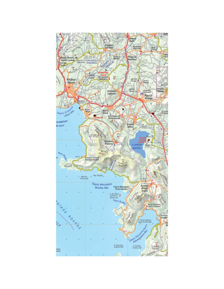 Maps Evia Road & Touring Map