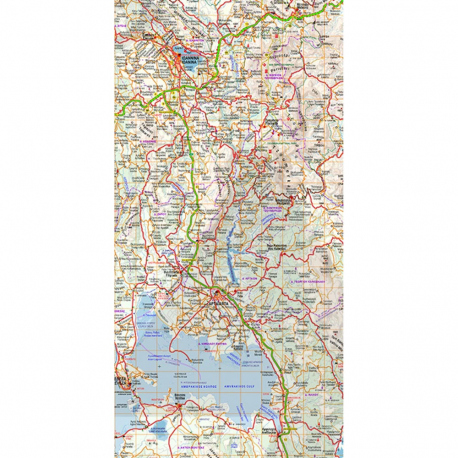 Maps Central Greece - Thessaly - Epirus Road & Touring Map