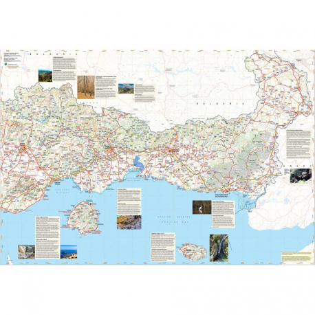 Maps Thrace & North Aegean Islands Road & Touring Map