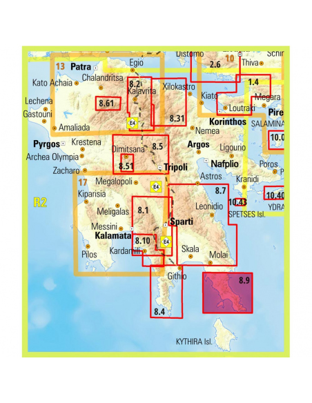 Maps Monemvasia Hiking & Touring Map