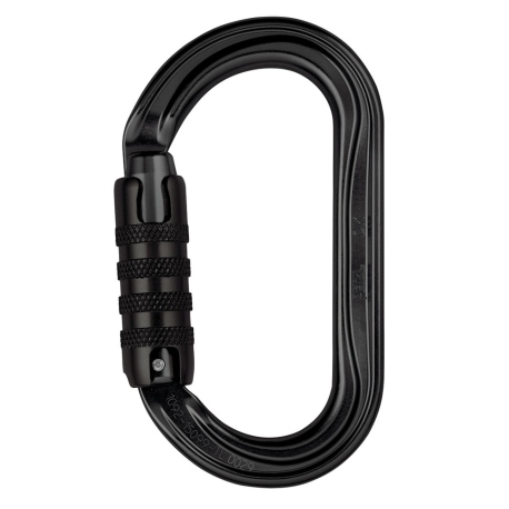 Κρίκοι Ασφαλείας Petzl Ok Triact Lock Carabiner Black