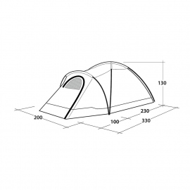 Mountaineering Tents Outwell Cloud 3 Tent 2