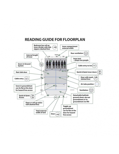 Mountaineering Tents Outwell Cloud 5 Plus Tent