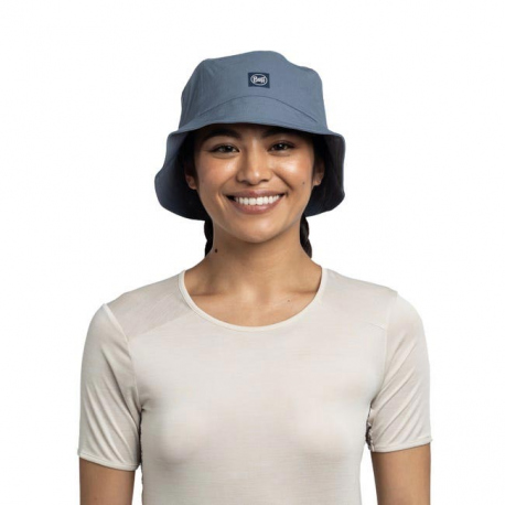Hats Buff Adventure Bucket Hat Solid Stone Blue