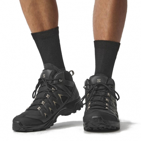 Μπότες - Ορειβατικά Salomon Men's X Braze Mid GTX Black