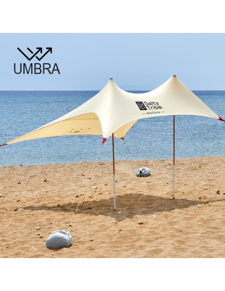 Beach Tents Salty Tribe Aeolians Elastic Beach Tent 3 x 2.5 m Umbra