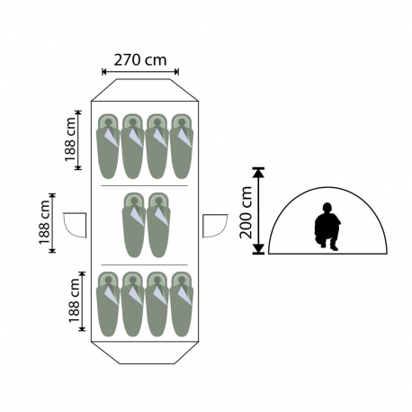 Tents Imperial 8+2 Persons Tent