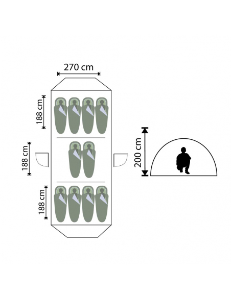 Αντίσκηνα / Σκηνές Σκηνή 8+2 Ατόμων Imperial