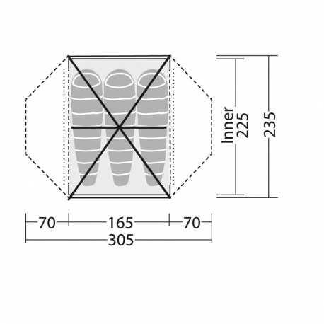 Αντίσκηνα Ορειβασίας Robens Lodge 3 Exp Tent