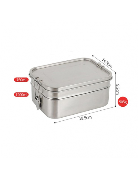 Cook Sets - Food Jars Deluxe Double Lunchbox 1.9L