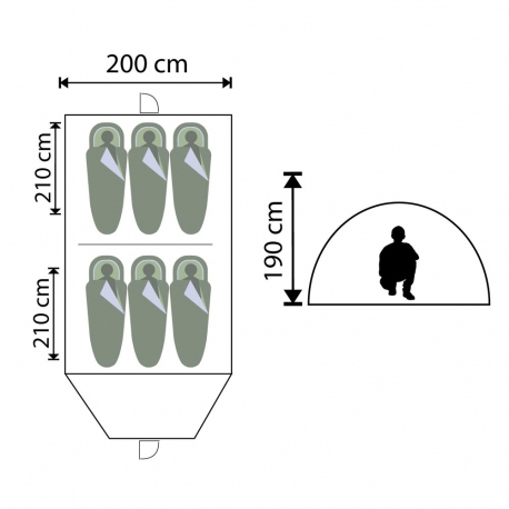 Tents Family 4+2 Persons Tent