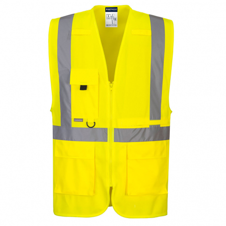 Προστατευτικός εξοπλισμός Portwest C357 Hi-Vis Table Pocket Executive Vest Yellow